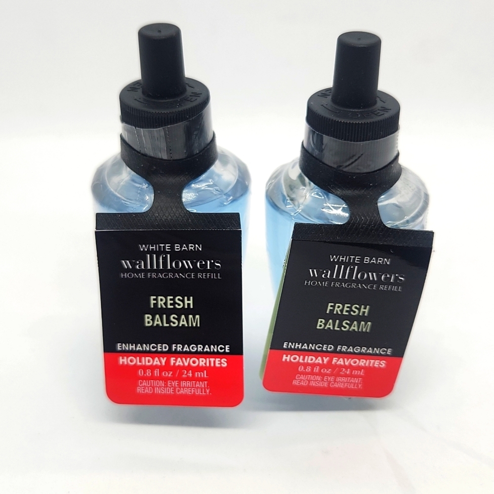 Bath & Body Works Fresh Balsam Enhanced Fragrance wallflowers Set of 2 NWT